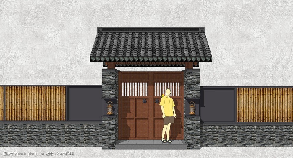 农庄院门